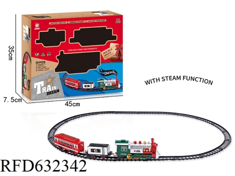 ELECTRIC LIGHT MUSIC STEAM TRACK TRAIN