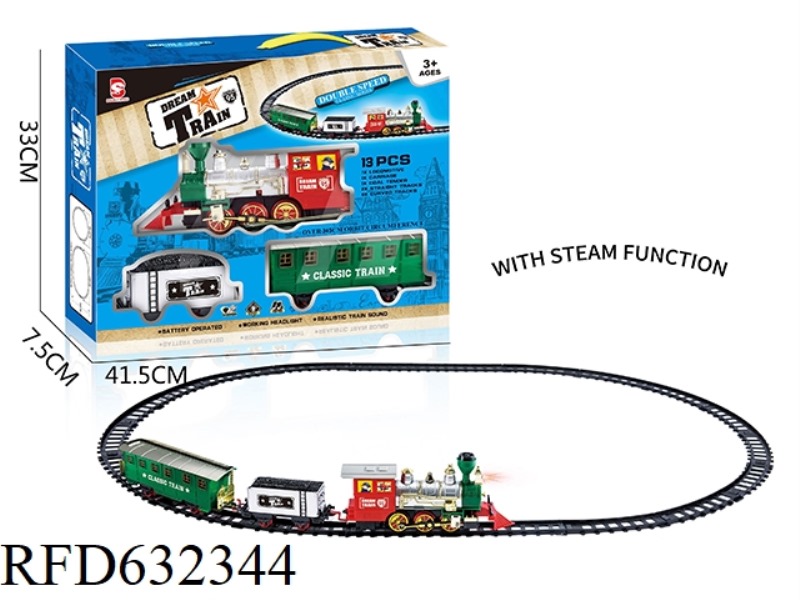 ELECTRIC LIGHT MUSIC STEAM TRACK TRAIN