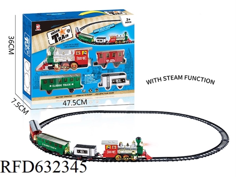 ELECTRIC LIGHT MUSIC STEAM TRACK TRAIN