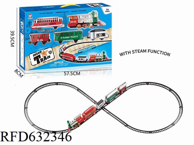 ELECTRIC LIGHT MUSIC STEAM TRACK TRAIN