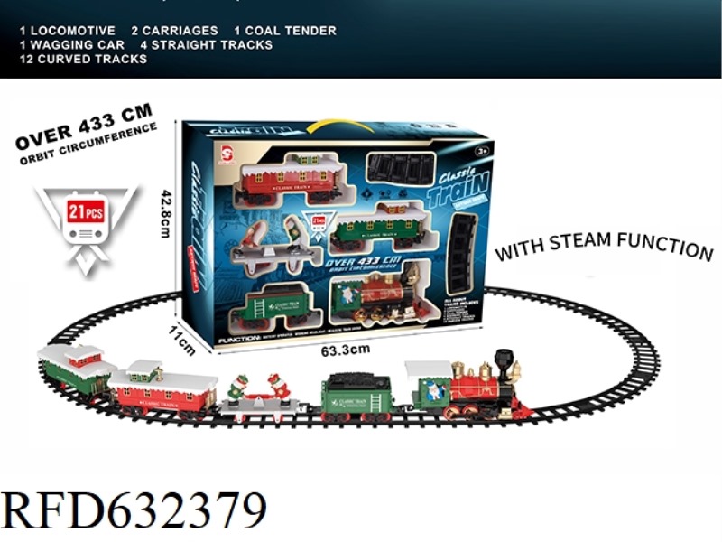 ELECTRIC LIGHT MUSIC STEAM TRACK TRAIN