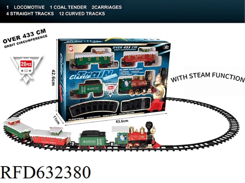 ELECTRIC LIGHT MUSIC STEAM TRACK TRAIN