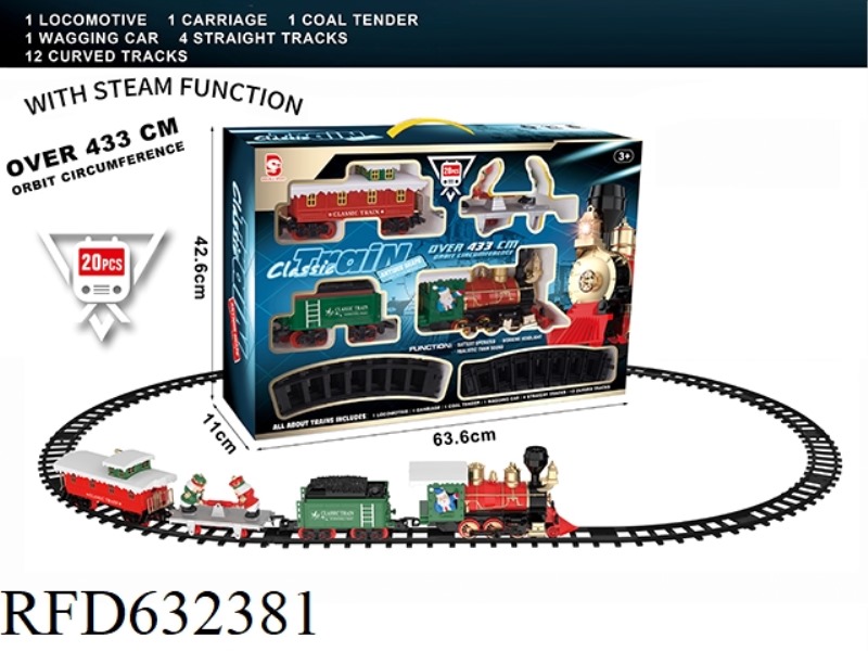 ELECTRIC LIGHT MUSIC STEAM TRACK TRAIN