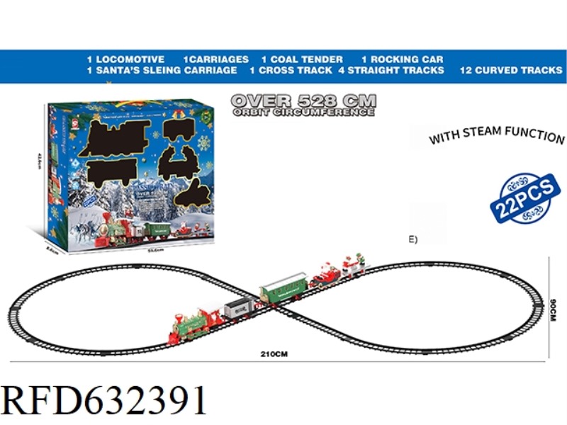 ELECTRIC LIGHT MUSIC STEAM TRACK TRAIN