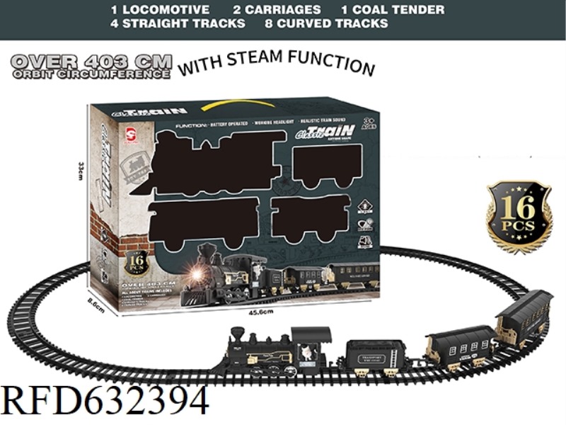 ELECTRIC LIGHT MUSIC STEAM TRACK TRAIN