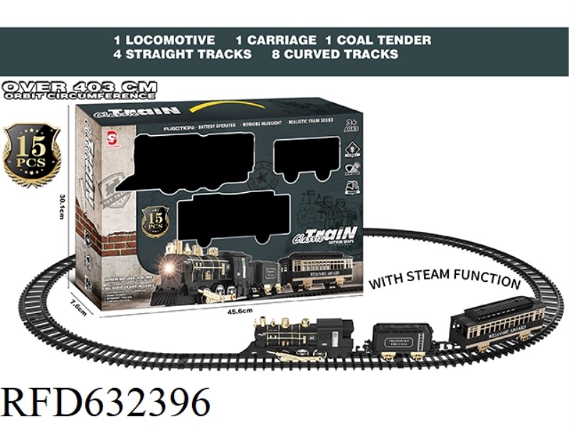 ELECTRIC LIGHT MUSIC STEAM TRACK TRAIN