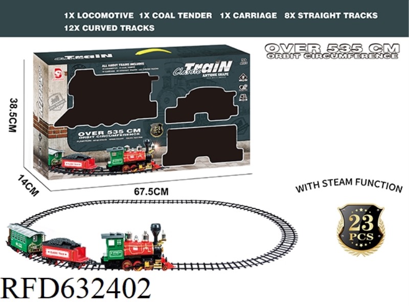 ELECTRIC LIGHT MUSIC STEAM TRACK TRAIN