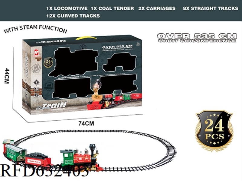 ELECTRIC LIGHT MUSIC STEAM TRACK TRAIN