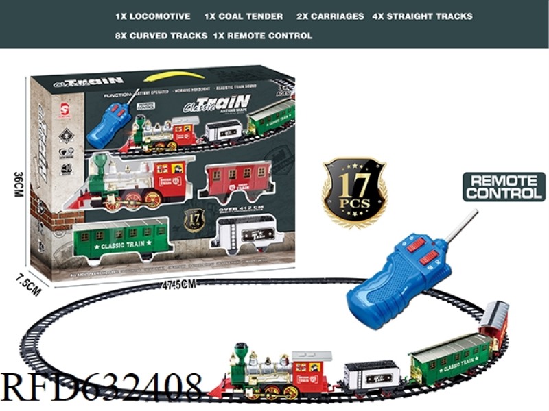 REMOTE CONTROL LIGHTS MUSIC TRACK TRAIN
