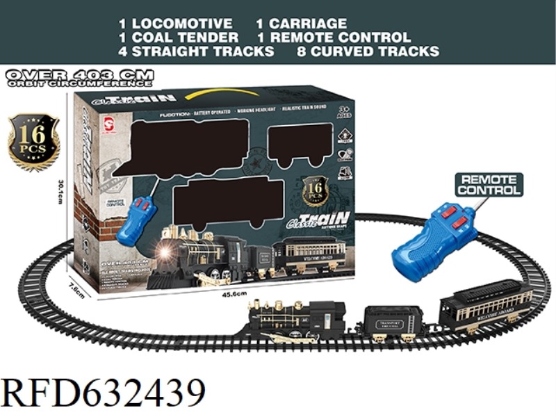 REMOTE CONTROL RAIL TRAIN WITH LIGHTS AND MUSIC