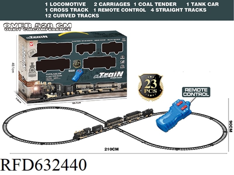 REMOTE CONTROL RAIL TRAIN WITH LIGHTS AND MUSIC