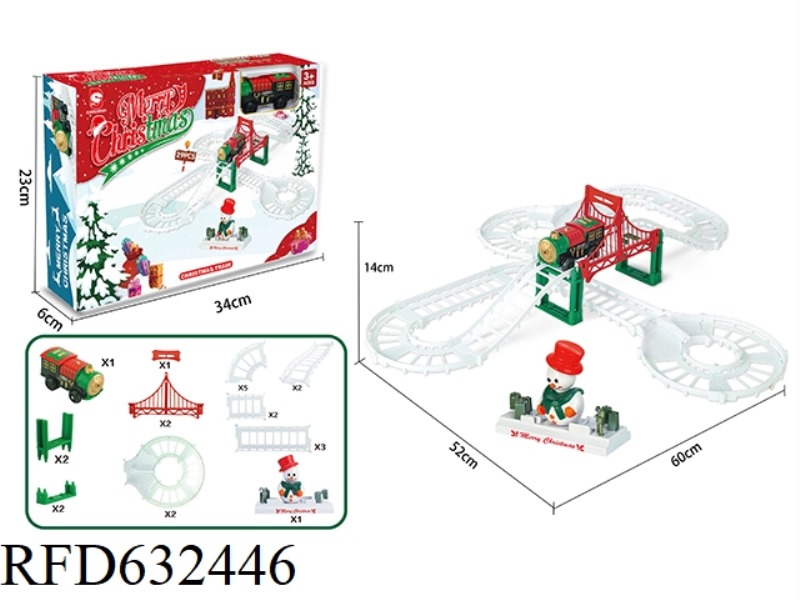 CHRISTMAS RAIL CAR 29PCS