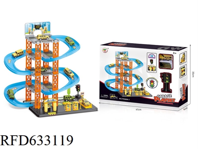 ELECTRIC PARKING LOT+BASE FUNCTION WITH 4 ALLOY CARS