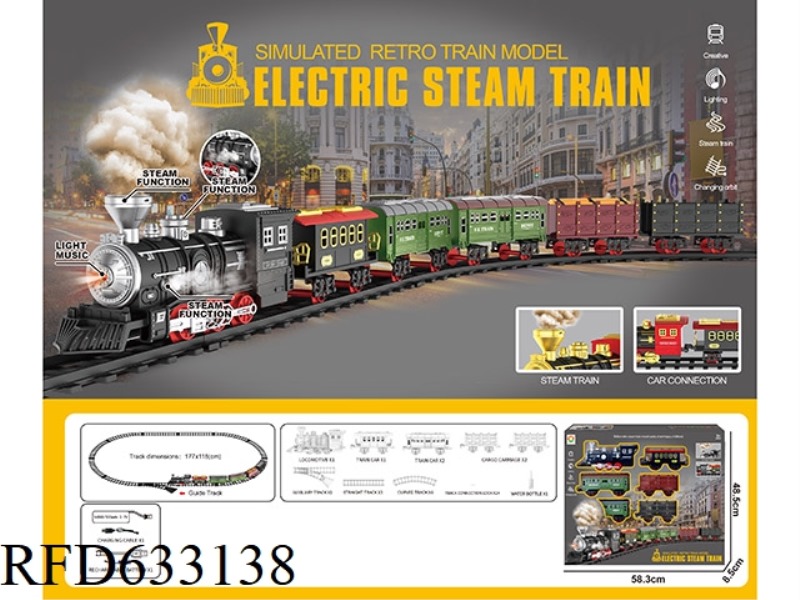 CLASSIC STEAM CHARGING RAIL TRAIN