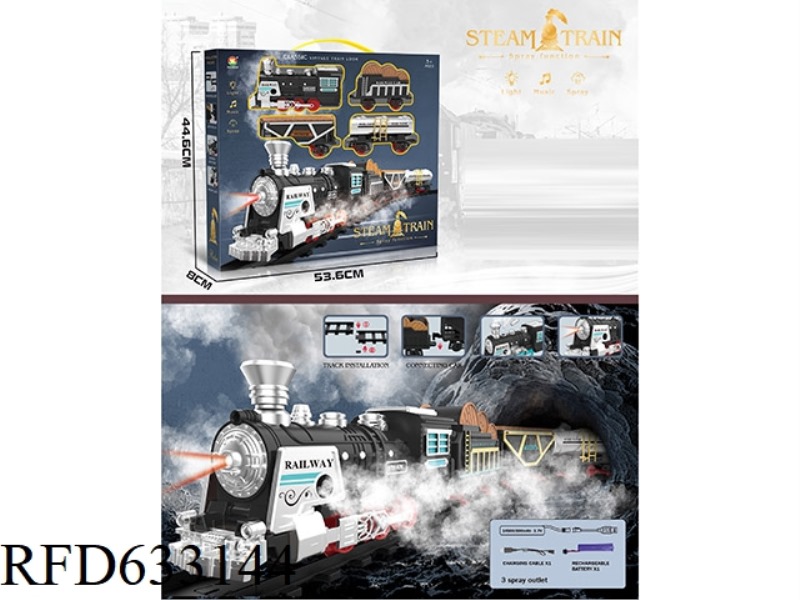 CLASSIC STEAM CHARGING RAIL TRAIN
