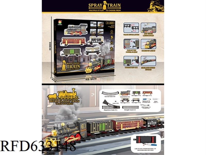 CLASSIC STEAM CHARGING RAIL TRAIN
