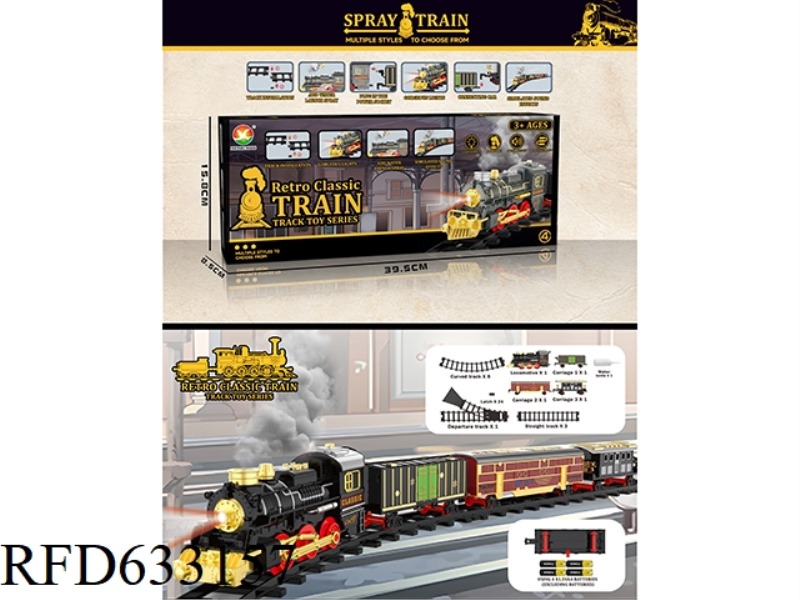 CLASSIC STEAM-ELECTRIC RAIL TRAIN