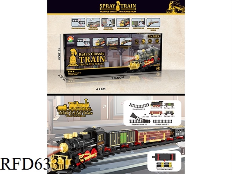 CLASSIC STEAM-ELECTRIC RAIL TRAIN