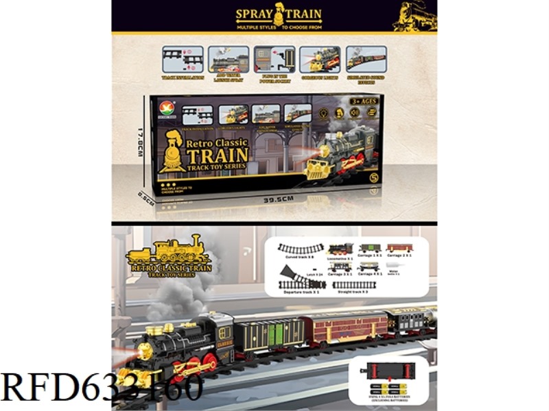 CLASSIC STEAM-ELECTRIC RAIL TRAIN