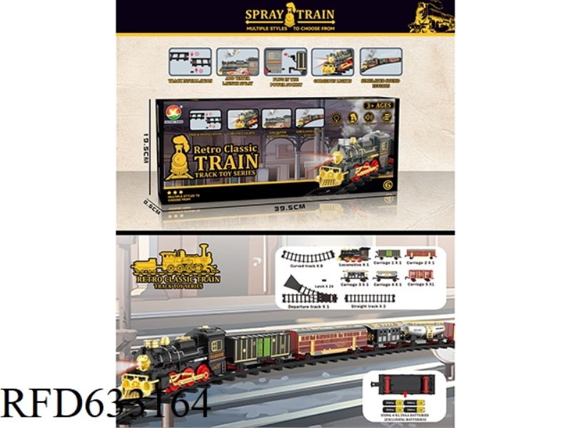 CLASSIC STEAM-ELECTRIC RAIL TRAIN