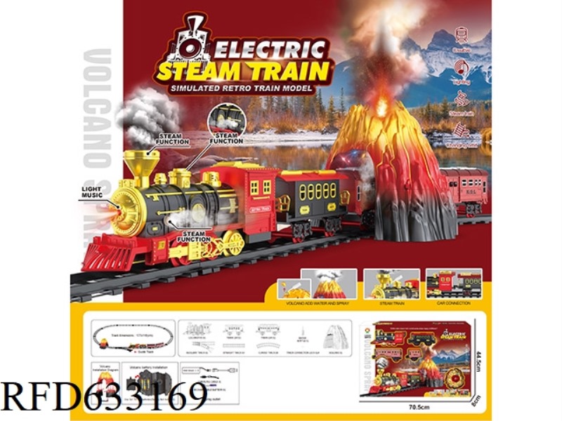 CLASSIC STEAM CHARGING RAIL TRAIN