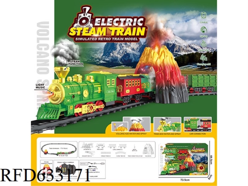 CLASSIC STEAM CHARGING RAIL TRAIN