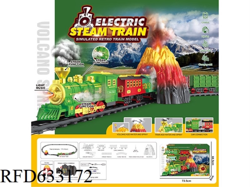 CLASSIC STEAM CHARGING RAIL TRAIN