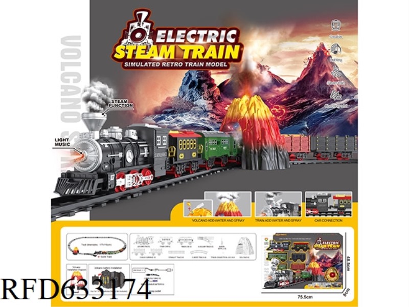 CLASSIC STEAM CHARGING RAIL TRAIN