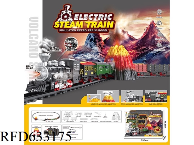 CLASSIC STEAM CHARGING RAIL TRAIN