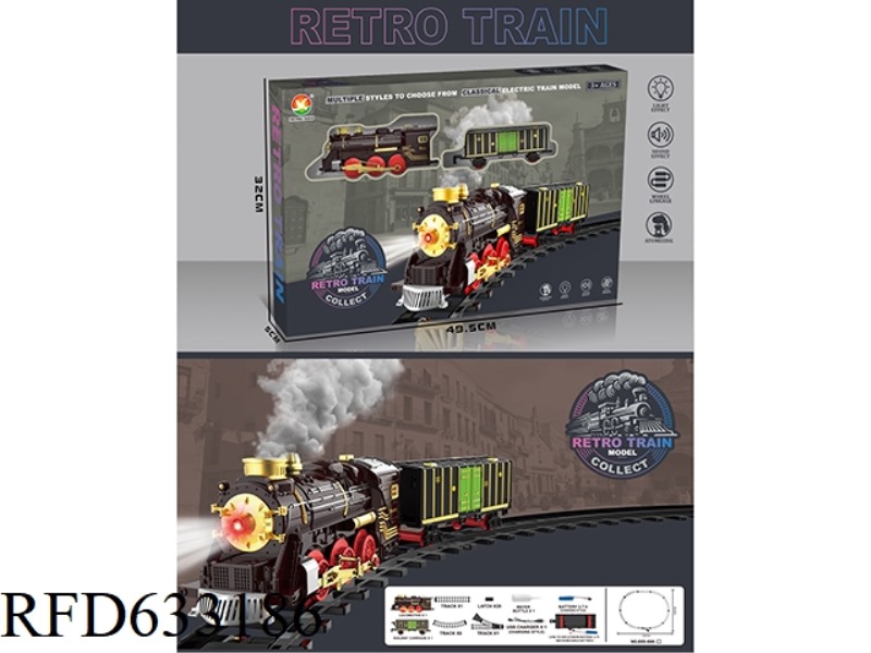 CLASSIC STEAM CHARGING RAIL TRAIN
