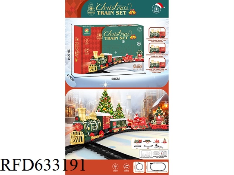 CLASSIC ELECTRIC RAIL TRAIN (CHRISTMAS MODEL)