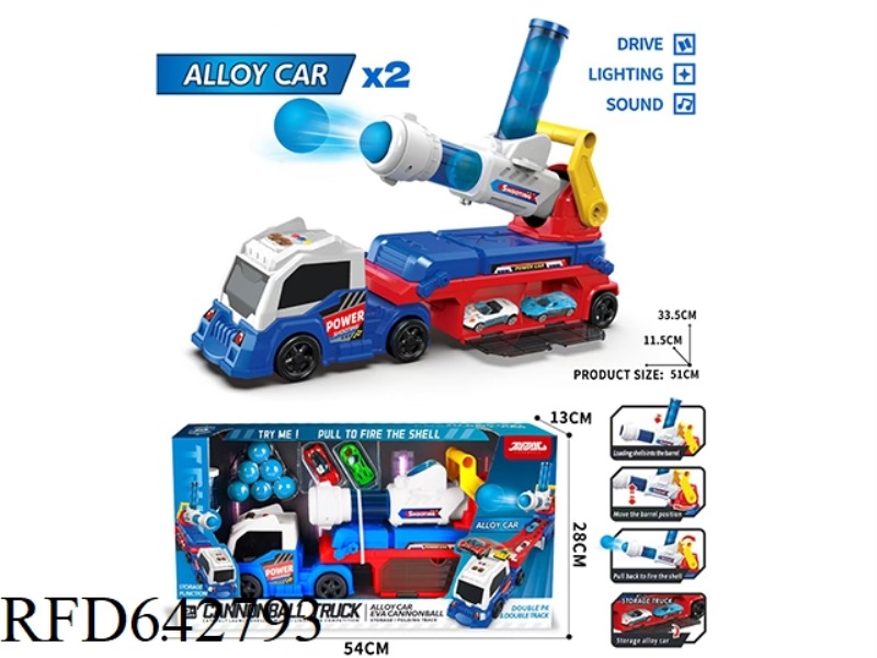 TRAIN STORAGE CAR+CANNONBALL CAR