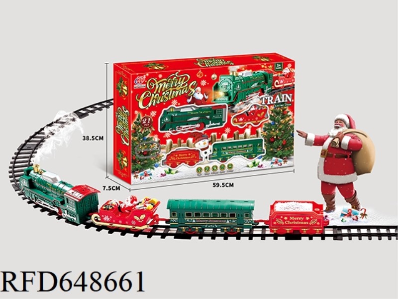 ELECTRIC SPRAY (PLUS WATER) LIGHTS MUSIC CHRISTMAS RAIL TRAIN