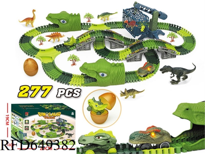 ELECTRIC RAIL CAR CROSS-BORDER ELECTRIC DINOSAUR RAIL CAR DOUBLE CAR