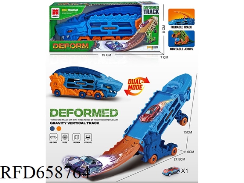 SHAPESHIFTER SHARK STORE RAIL CAR +1 METAL CAR