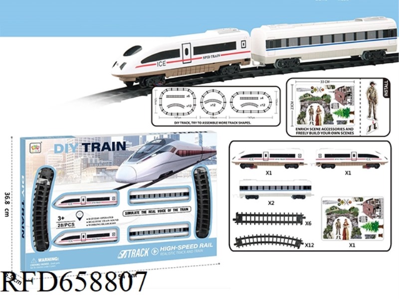 ELECTRIC LIGHT MUSIC TRACK TRAIN (NO ELECTRICITY INCLUDED)