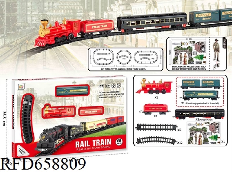 ELECTRIC LIGHT MUSIC TRACK TRAIN (NO ELECTRICITY INCLUDED)