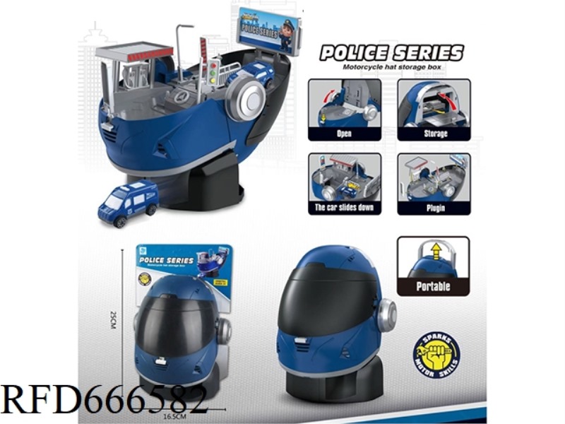 HELMET POLICE PARKING LOT