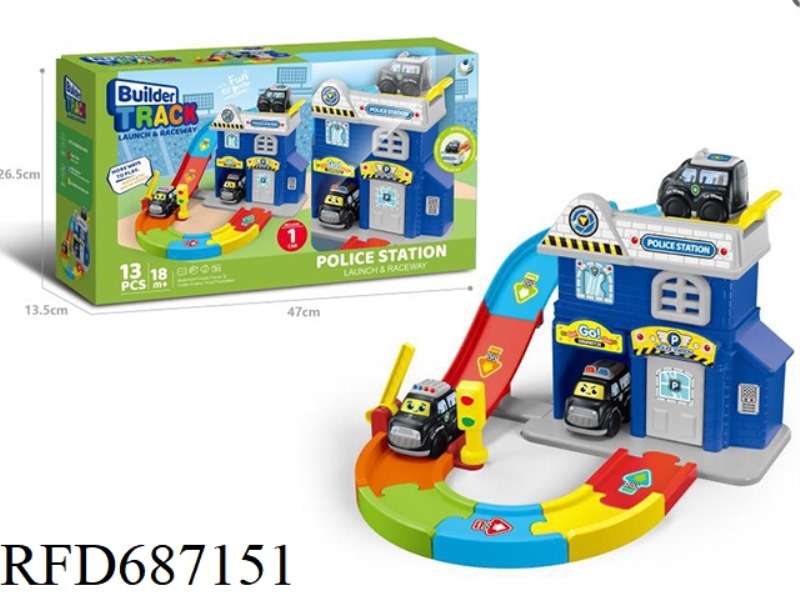 POLICE CENTER COMBINATION SET (1 CAR)