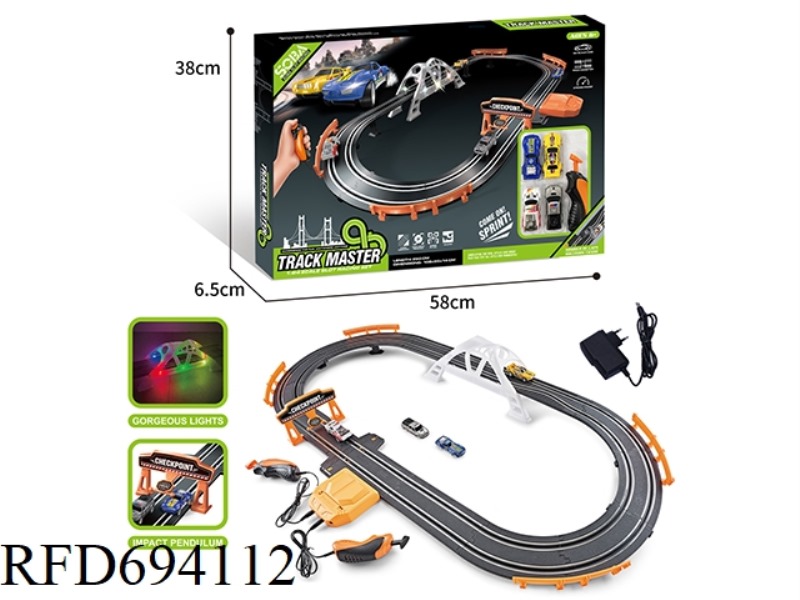 1:64 ELECTRIC RACING TRACK CAR (ADAPTER/BATTERY MODEL)