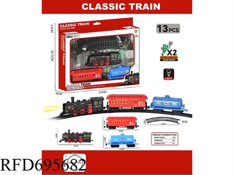 2-CARRIAGE CLASSICAL RAIL TRAIN