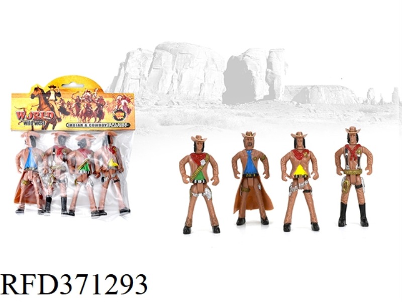 4 WESTERN COWBOYS