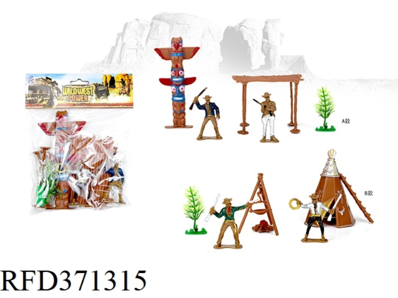 2 WESTERN COWBOYS PLUS ACCESSORIES