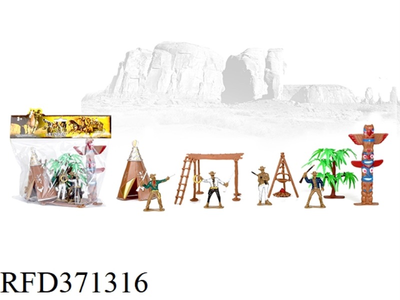 4 WESTERN COWBOYS PLUS ACCESSORIES