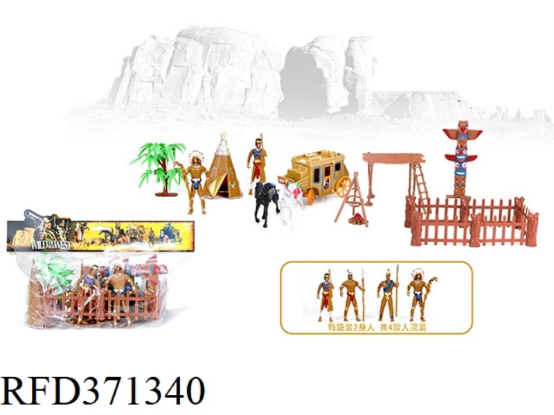 WESTERN CARRIAGE PLUS INDIANS PLUS ACCESSORIES