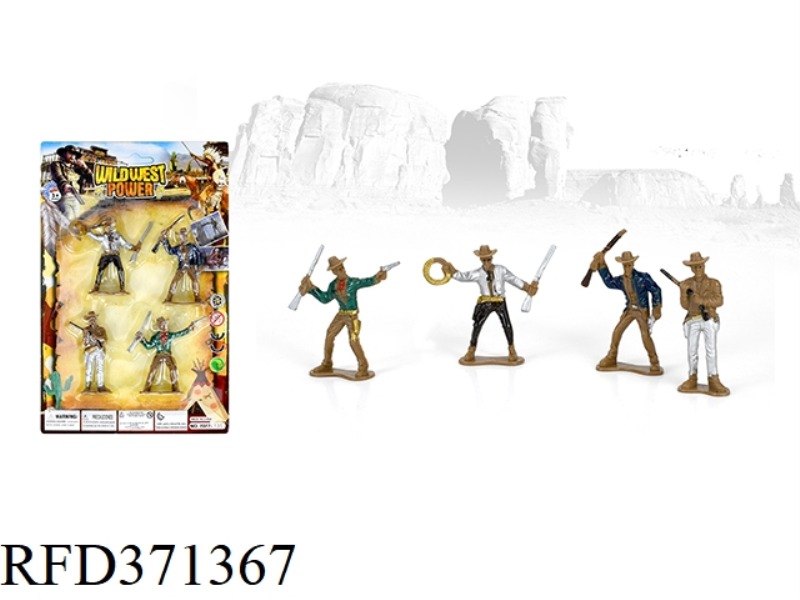 4 WESTERN COWBOYS
