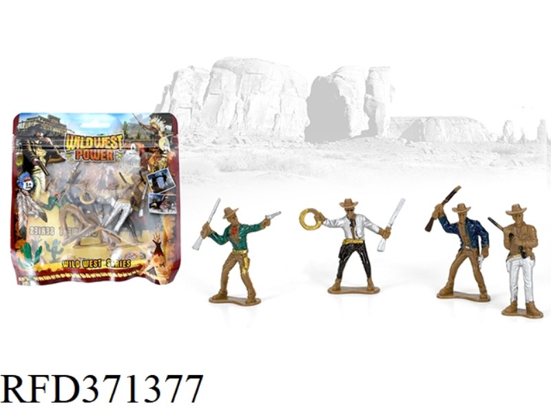 4 WESTERN COWBOYS