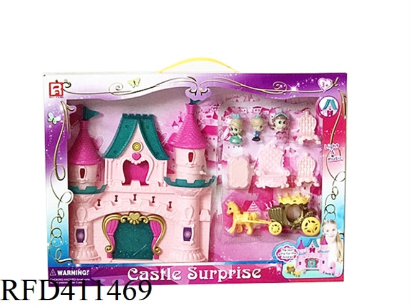 CASTLE WITH MUSIC AND LIGHTS
