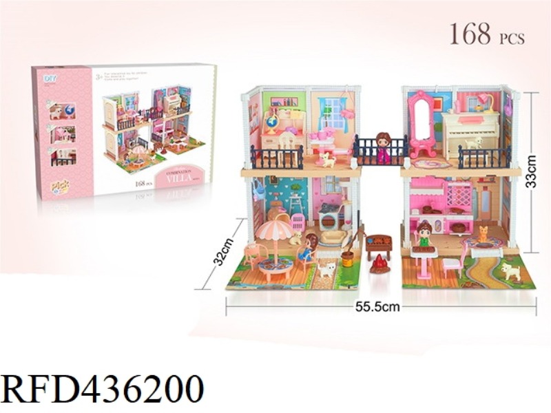 DIY SELF-INSTALLED 2-STOREY VILLA SCENE (E-COMMERCE INSTALLATION)