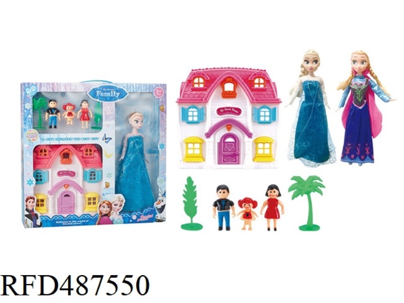 SIMULATED VILLA PACKAGE WITH FURNITURE AND ICE BARBIE